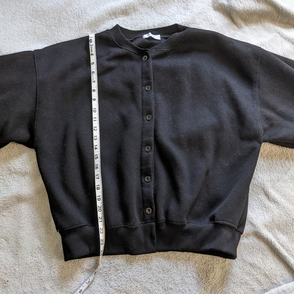Oversized Black Cardigan